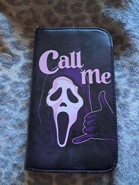 Ghostface "Call Me" Wallet Scream Scary Movie Halloween Fall Goth Horror